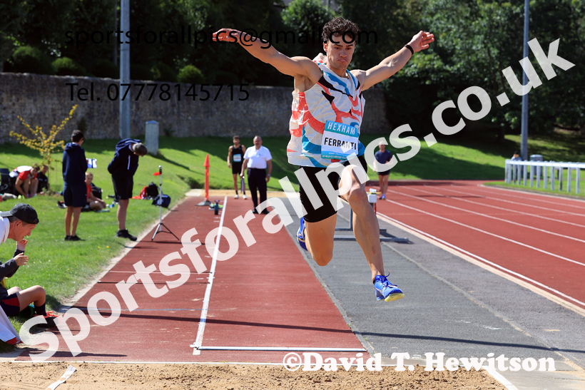 Decathlon long jump, 2025 EAP International Combined Events, Hexham, Northumberland.  Photo: David T. Hewitson/Sports for All Pics
